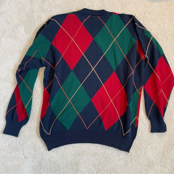 Vintage Tuttle Golf Collection Men’s Argyle Sweater Big and Tall XXL - Picture 6 of 8